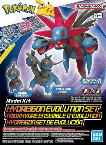 Pokemon Plamo Model Kit:  HYDREIGON EVOLUTION SET